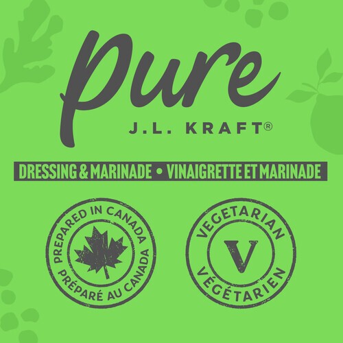 J.L. Kraft Pure Dressing & Marinade Miso Lime Ginger 355 ml