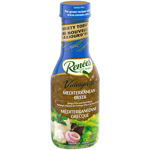 Renée’s Gourmet Salad Dressing Vinaigrette Mediterranean Greek 350 ml Voilà Online Groceries