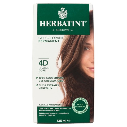 Herbatint Hair Colour 4D Golden Chestnut 135 ml