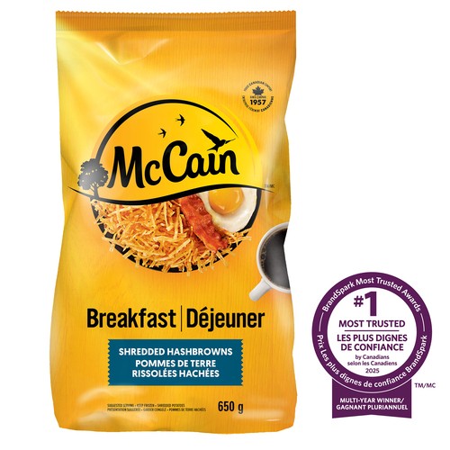 McCain Frozen Shredded Hashbrowns 650 g