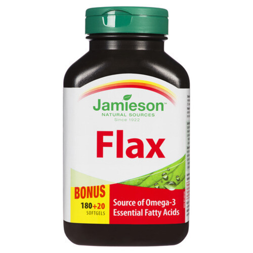 Jamieson Flax 1,000 mg Softgels Bonus 200 Count