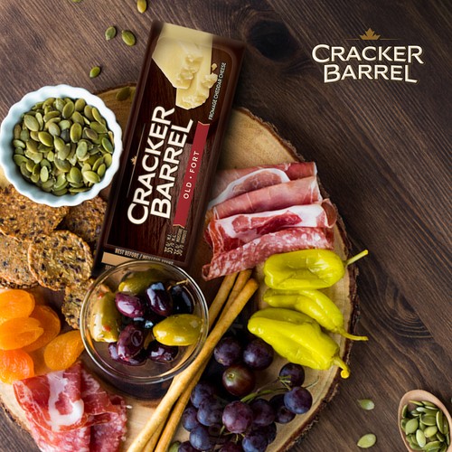 Cracker Barrel Cheese Snacks White Old Cheddar 8 Pack 168 g