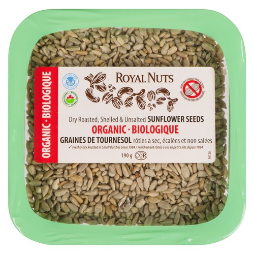 Royal Nuts Organic Shelled Dry Roasted Sunflower Seeds 190 g