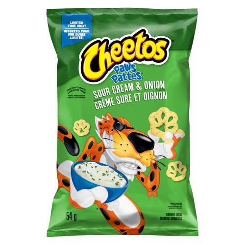Cheetos Paws Snacks Sour Cream And Onion 54 g