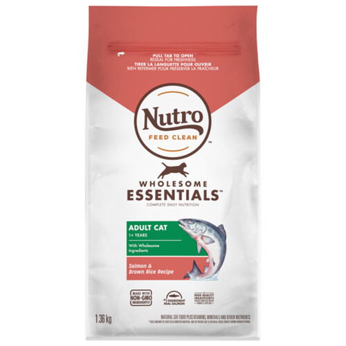 Nutro Wholesome Essentials Dry Cat Food Adult Salmon & Brown Rice Recipe 1.36 kg