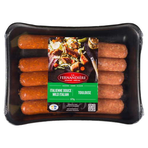 La Fernandière Inc Sausage Combo Mild Italian And Toulouse 675 g