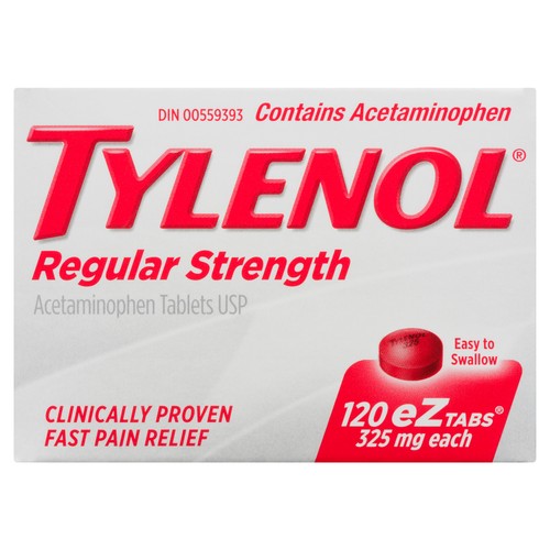 Tylenol Pain Relief Regular Strength EZ Tabs 120 EA