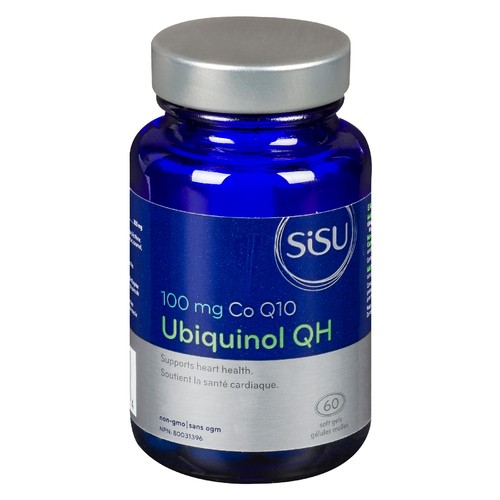 Sisu Supplements Ubiquinol Co Q10 100 mg 60 Soft Gels