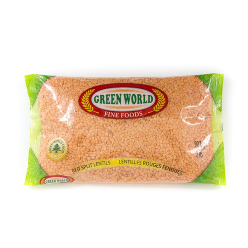 Green World Food Express Red Split Lentils 907 g