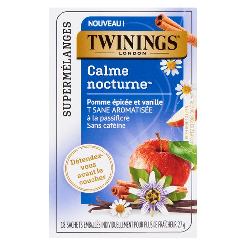 Twinings Herbal Tea Nightly Calm Apple & Vanilla 18 Tea Bags