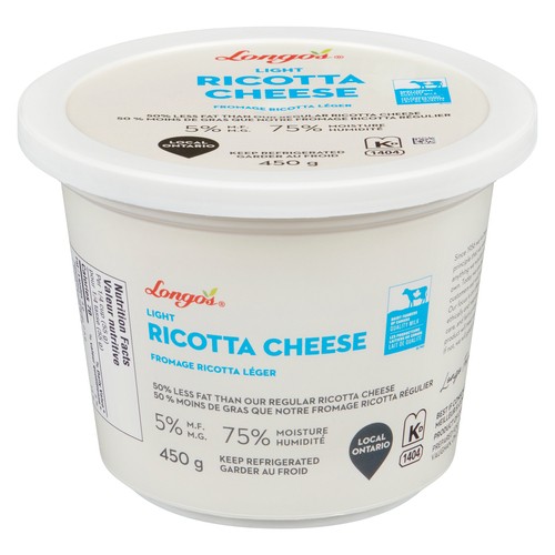 Longo's Ricotta Cheese Light 450 g