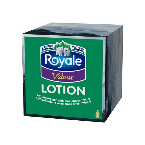 Royale Velour Lotion Facial Tissue 1 Cube Box x 54 Sheets