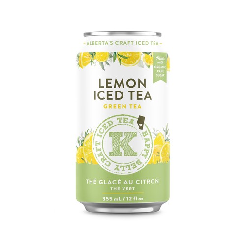 Happy Belly Iced Tea Lemon 355 ml (can)