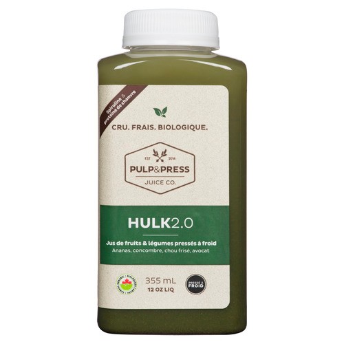 Pulp & Press Juice Co Hulk 2.0 Juice 355 mL