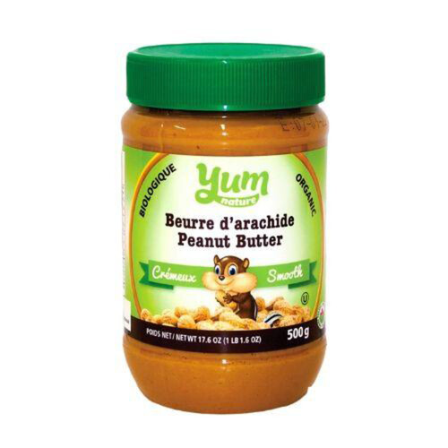 Yum Nature Organic Smooth Peanut Butter 500 g