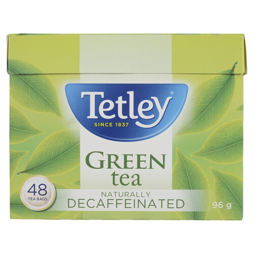 Tetley Green Tea Naturally Decaffeinated 48 Tea Bags