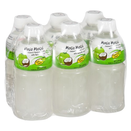 Mogu Mogu Coconut Juice With Nada De Coco 6 x 320 ml (bottles)