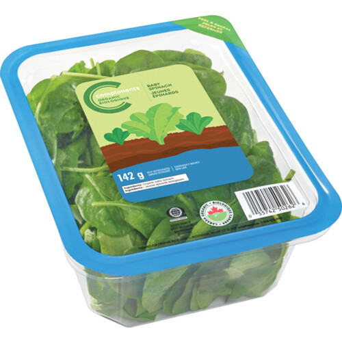 Compliments Organic Baby Spinach 142 g