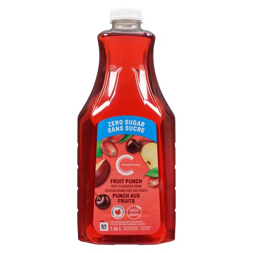 Compliments Zero Sugar Juice Fruit Punch 1.36 L