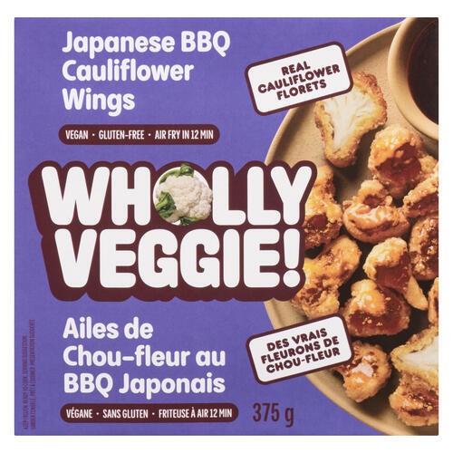 Wholly Veggie Vegan Frozen Cauliflower Wings Japanese-Style BBQ 375 g