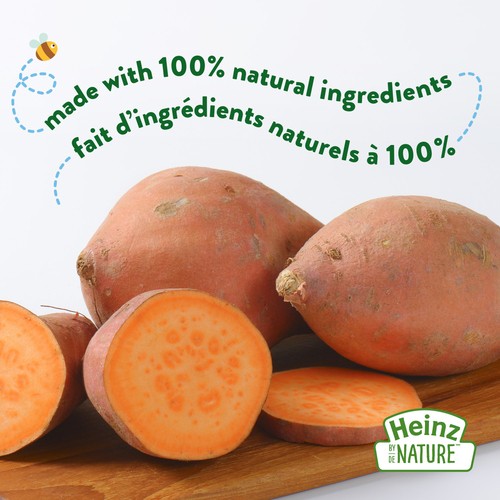 Heinz by Nature Organic 100% Natural Baby Food Sweet Potatoes Purée 128 ml