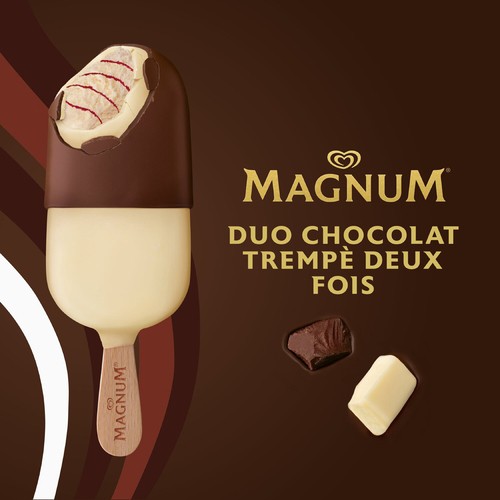 Magnum Ice Cream Bars Chocolate Duet For An Indulgent Frozen Treat 3 x 85 ml