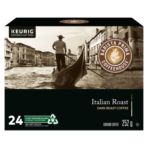 Barista Prima Coffee Pods Italian Roast 24 K-Cups 252 g