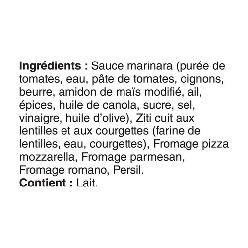 Marie Callender's Frozen Entree Three Cheese Ziti 709 g