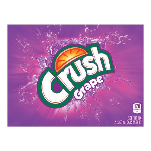 Crush Soft Drink Grape 12 x 355 ml (cans)
