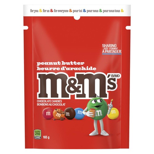 M&M's Chocolate Peanut Butter Stand Up Pouch 165 g