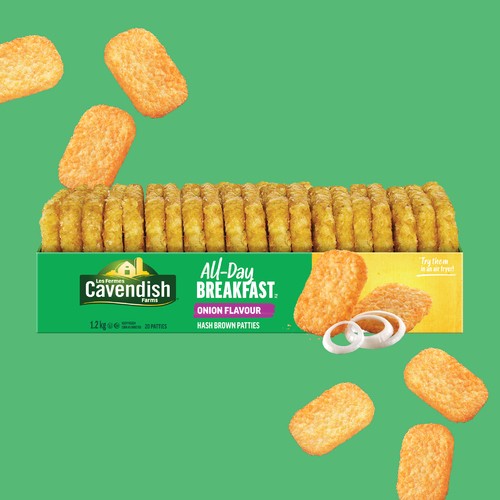 Cavendish Farms All-Day Breakfast Hash Brown Patties Onion 1.2 kg