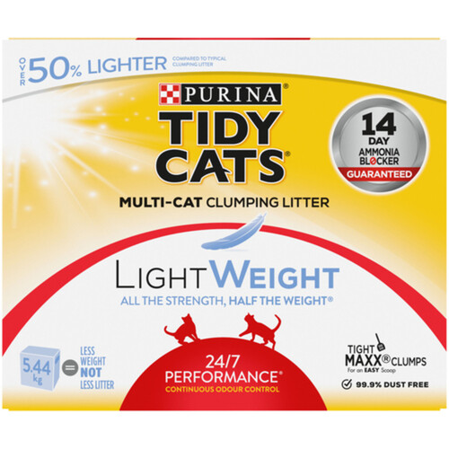 Tidy Cats Cat Litter LightWeight 24/7 Performance Multi-Cat 5.44 kg