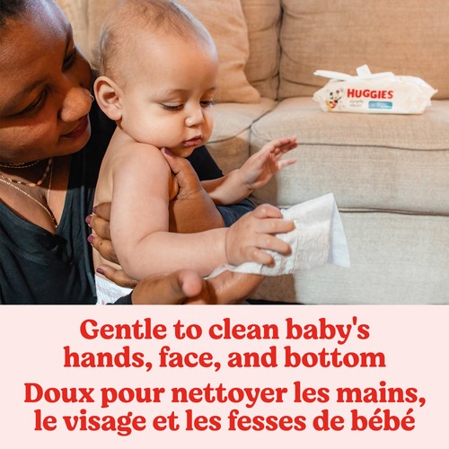 Huggies Simply Clean Baby Wipes Unscented Refill Pack 1152 Count