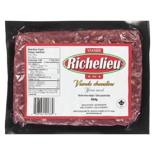 Viande Richelieu Ground Horse Meat Extra Lean 454 g