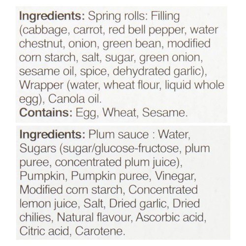 Wong Wing Vegetable Spring Rolls 486 g