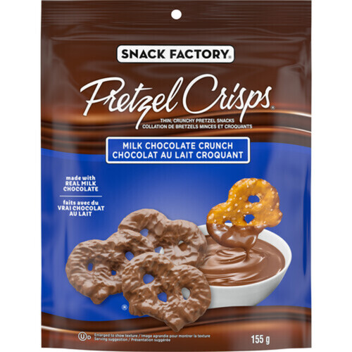 Snack Factory Pretzel Crisps Milk Chocolate 155 g