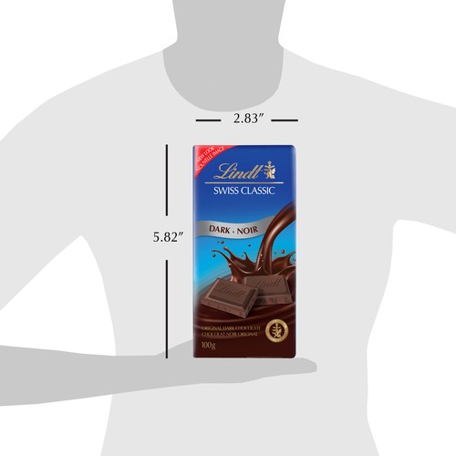 Lindt Swiss Classic Dark Chocolate Bar 100 g