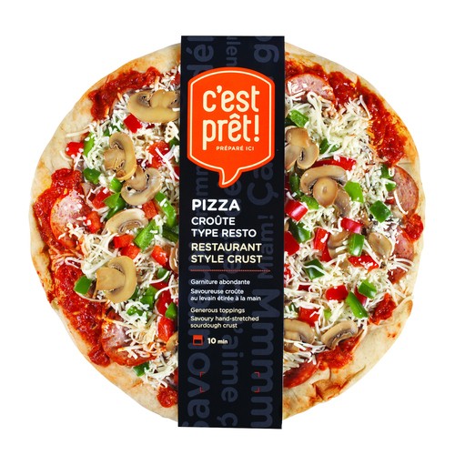 C'est Prêt! Gourmet Minute Pizza Regular All Dressed 12 Inch 875 g