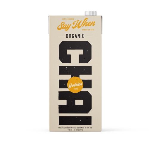 Say When Organic Chai Concentrate Golden 946 ml