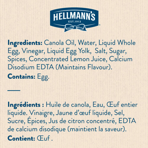 Hellmann's Gluten-Free Mayonnaise Real 750 ml