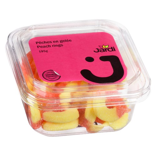 Les Aliments Jardi Candy Jelly Ring Peaches 195 g