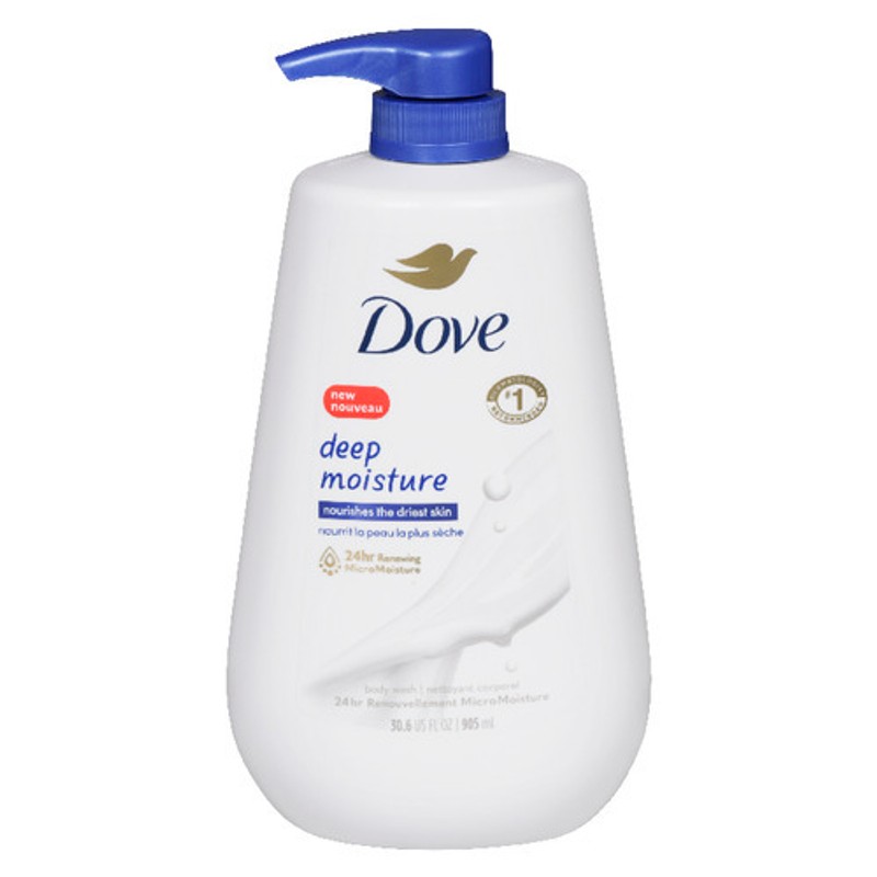 Dove Deep Moisture Body Wash With Pump The Driest Skin For Nourishing 