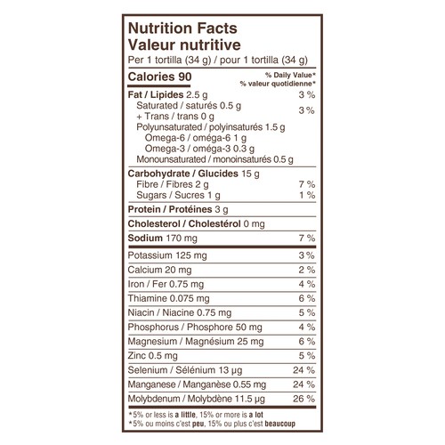 Dempster’s Tortillas Ancient Grains 7-Inch 272 g