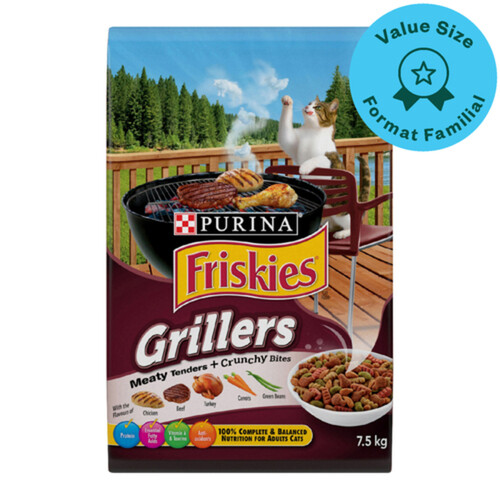 Friskies Dry Cat Food Grillers 7.5 kg