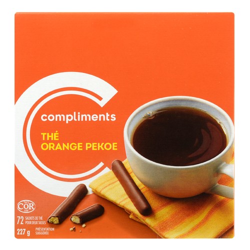 Compliments Tea Orange Pekoe 72 Tea Bags 