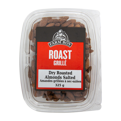 Farm Boy Nuts Dry Roasted Almonds Salted 325 g