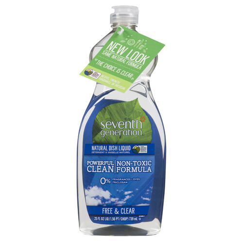Seventh Generation Natural Free & Clear Dish Soap 739 ml