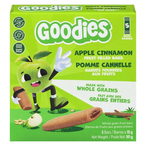 Goodies Fruit Filled Bars Apple Cinnamon 5 x 18 g