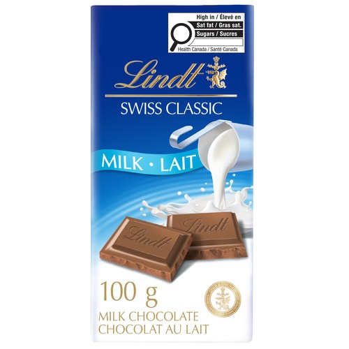 Lindt Swiss Classic Milk Chocolate Bar 100 g