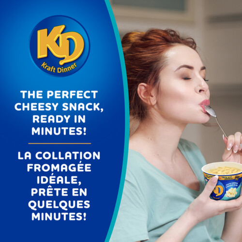 Kraft Dinner Snack Cups Macaroni & Cheese  White Cheddar  58 g
